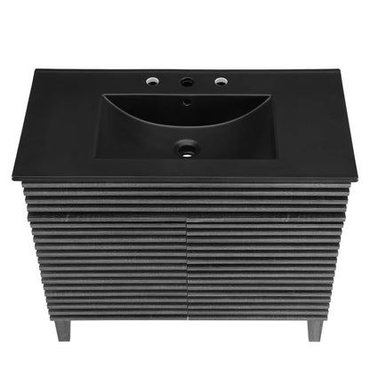 Modway - Render 36" Bathroom Vanity by Modway  Bathroom Vanities Black - EEI-5396-CHA-BLK