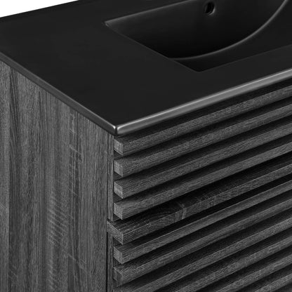 Modway - Render 36" Bathroom Vanity by Modway  Bathroom Vanities Black - EEI-5396-CHA-BLK