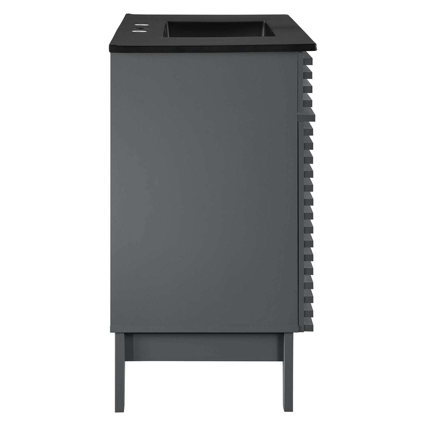 Modway Outlet Render 36" Bathroom Vanity by Modway  Bathroom Furniture Gray Black - EEI-5396-GRY-BLK