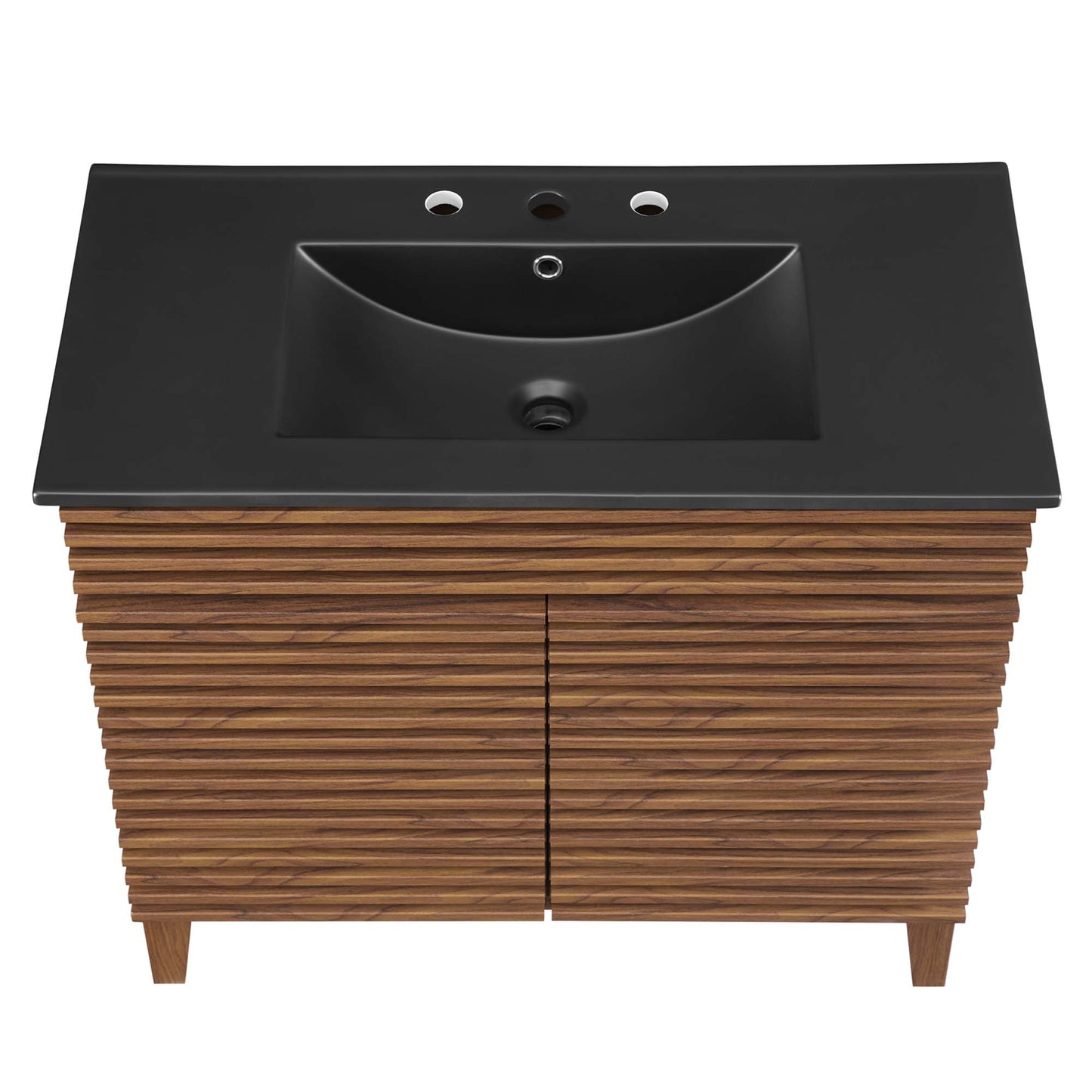 Modway - Render 36" Bathroom Vanity by Modway  Bathroom Vanities Black - EEI-5396-WAL-BLK