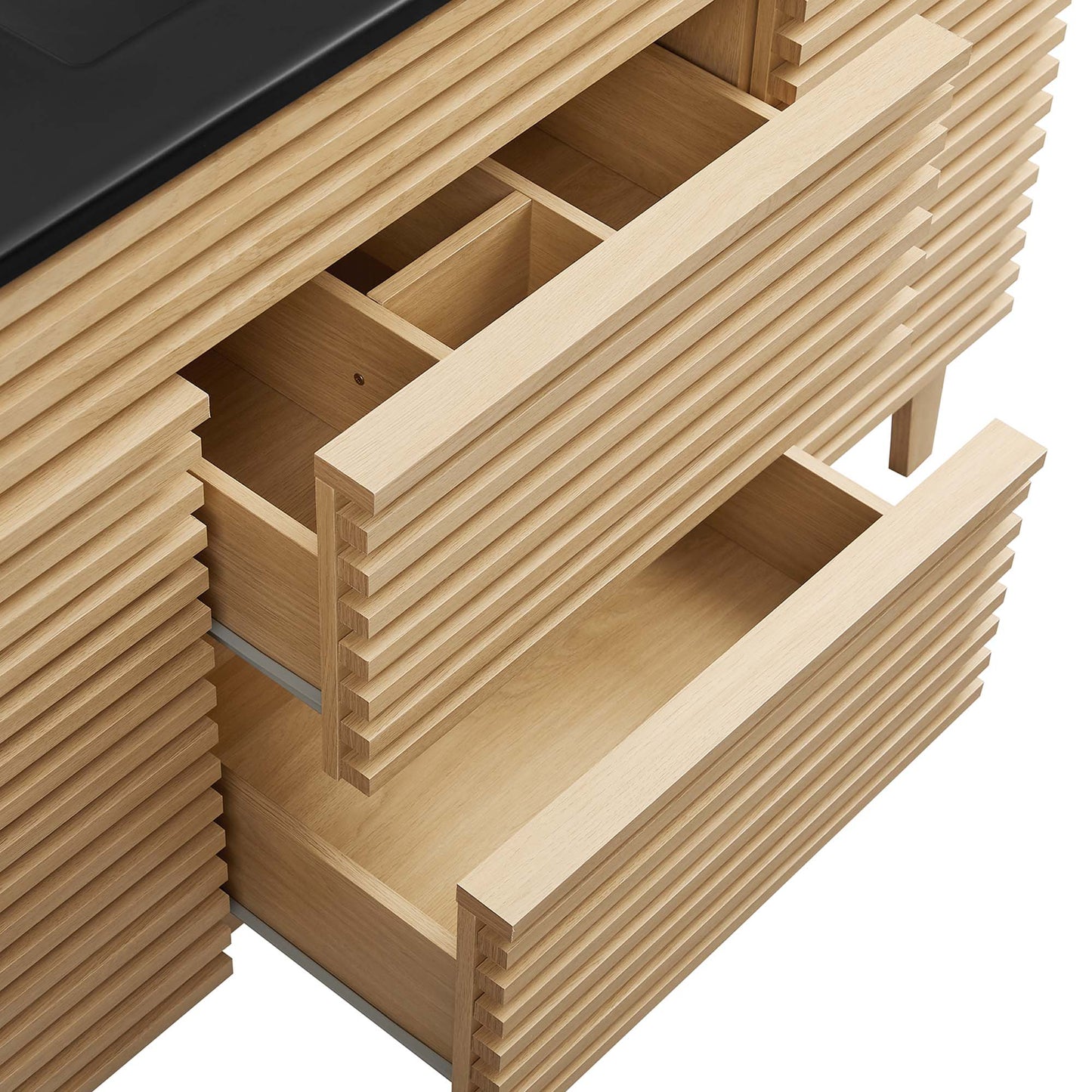 Modway - Render 48" Single Sink Bathroom Vanity by Modway  Bathroom Vanities Black - EEI-5398-OAK-BLK