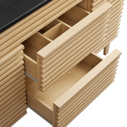 Modway - Render 48" Single Sink Bathroom Vanity by Modway  Bathroom Vanities Black - EEI-5398-OAK-BLK