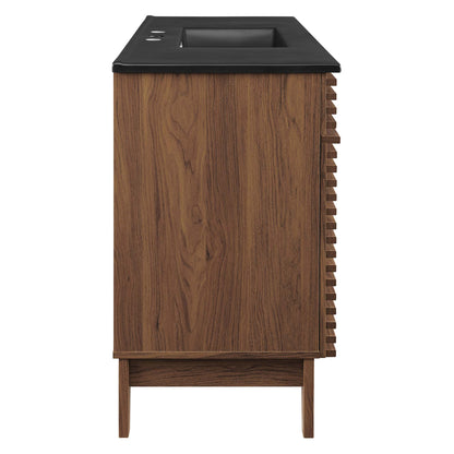 Modway - Render 48" Single Sink Bathroom Vanity by Modway  Bathroom Vanities Black - EEI-5398-WAL-BLK