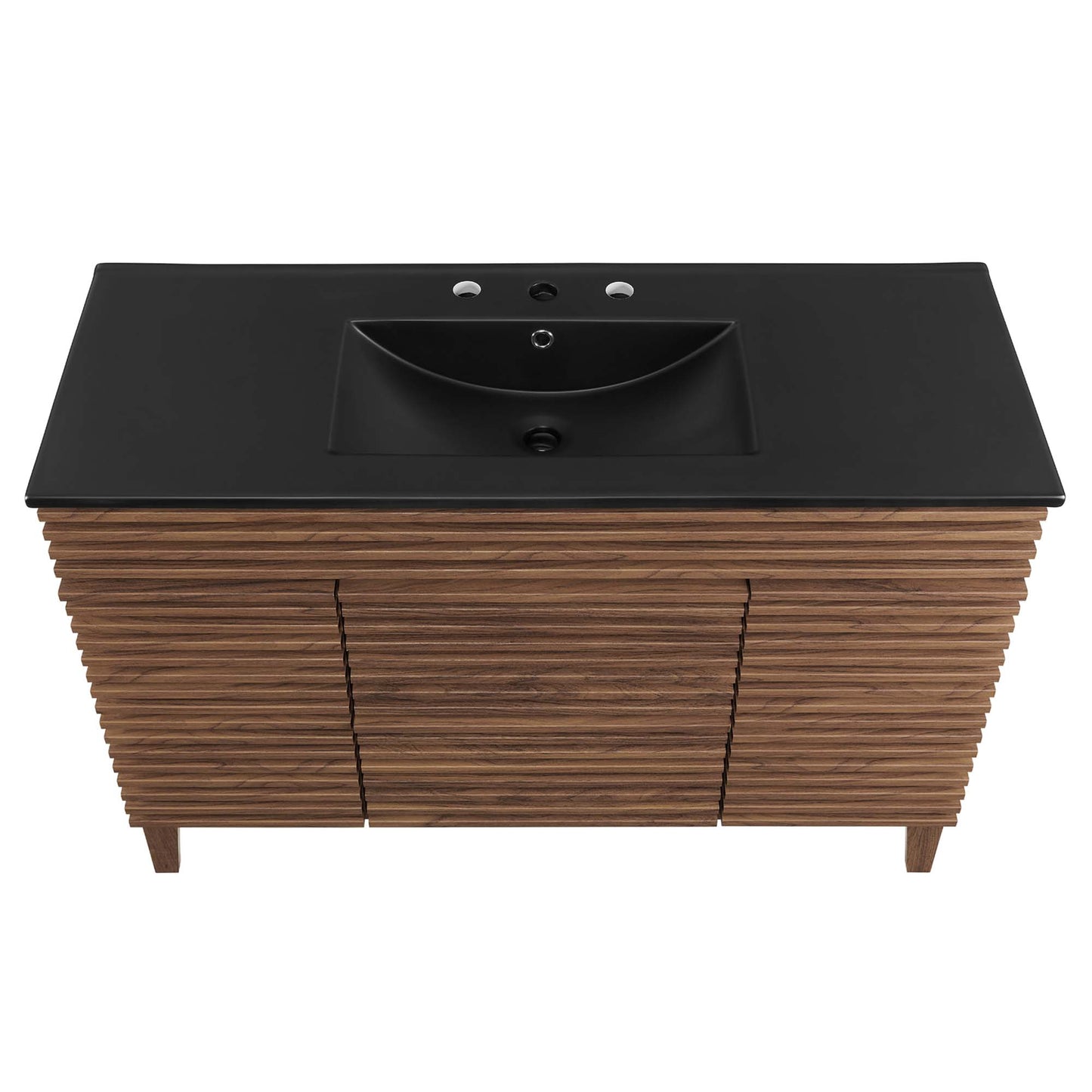 Modway - Render 48" Single Sink Bathroom Vanity by Modway  Bathroom Vanities Black - EEI-5398-WAL-BLK