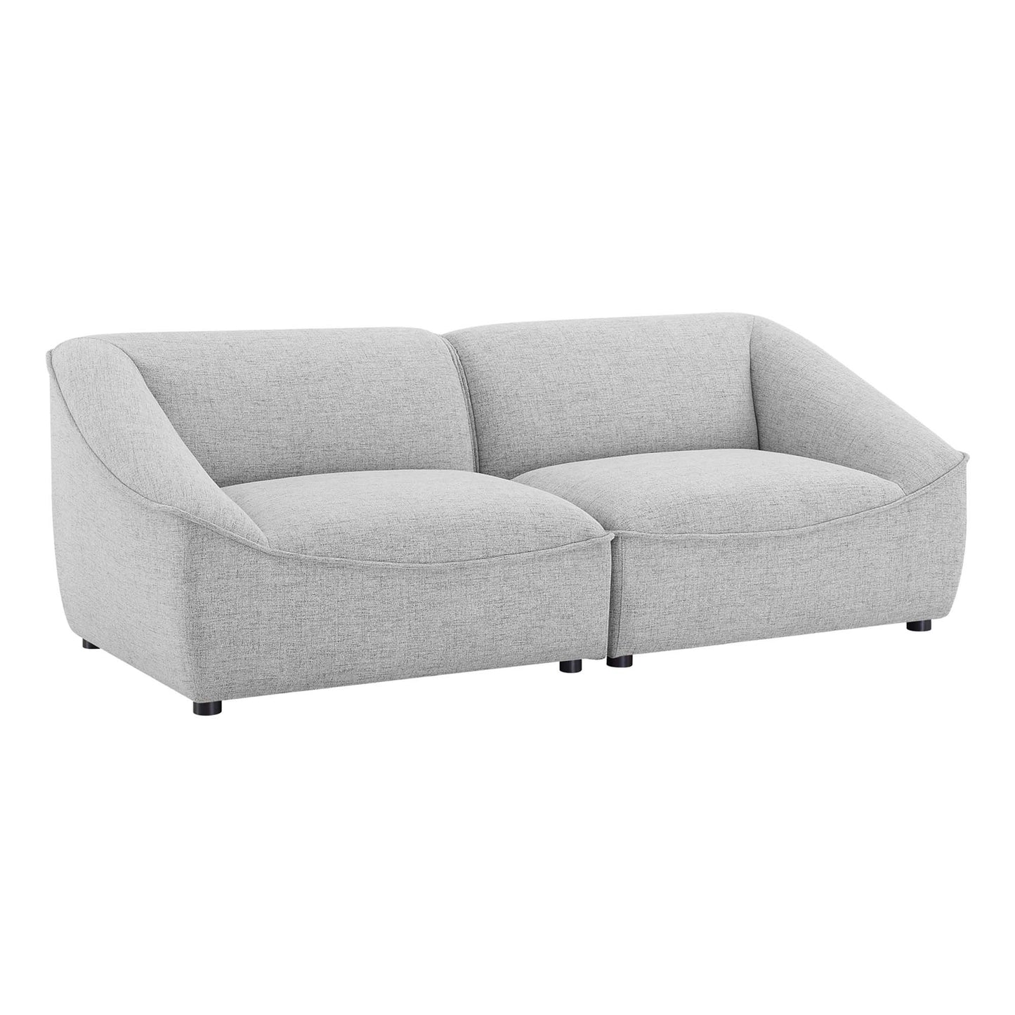 Modway Outlet Comprise 2-Piece Loveseat by Modway  Living Room Furniture Light Gray - EEI-5403-LGR