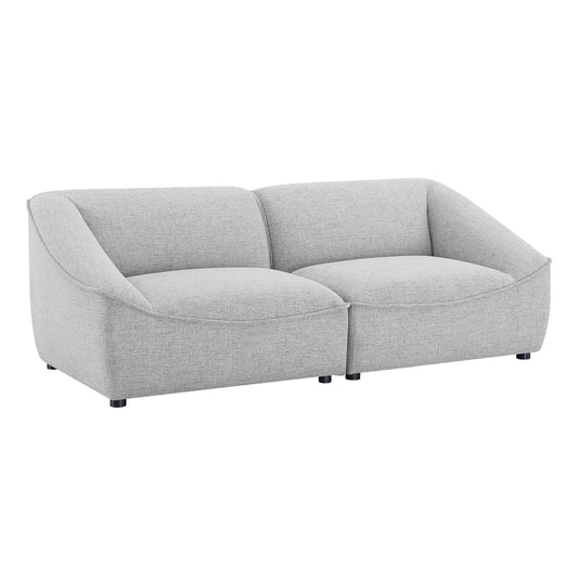 Modway Outlet Comprise 2-Piece Loveseat by Modway  Living Room Furniture Light Gray - EEI-5403-LGR