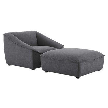 Modway Outlet Comprise 2-Piece Living Room Set by Modway  Living Room Furniture Charcoal - EEI-5412-CHA