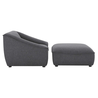 Modway Outlet Comprise 2-Piece Living Room Set by Modway  Living Room Furniture Charcoal - EEI-5412-CHA