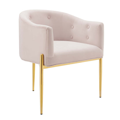 Modway Outlet Savour Tufted Performance Velvet Accent Chairs Set of 2 by Modway  Living Room Furniture Pink - EEI-5415-PNK