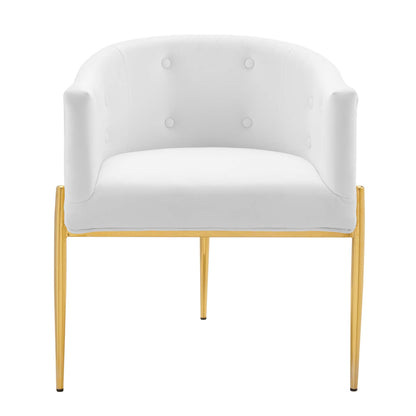 Modway Outlet Savour Tufted Performance Velvet Accent Chairs Set of 2 by Modway  Living Room Furniture White - EEI-5415-WHI