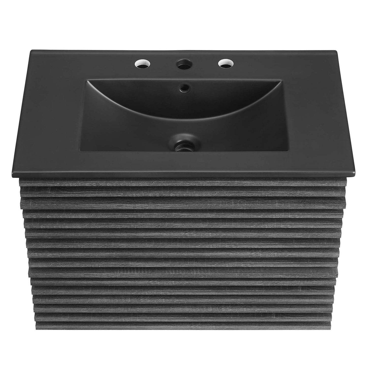 Modway Outlet Render 30" Wall-Mount Bathroom Vanity by Modway  Bathroom Furniture Charcoal Black - EEI-5417-CHA-BLK