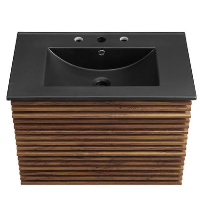 Modway - Render 30" Wall-Mount Bathroom Vanity by Modway  Bathroom Vanities Black - EEI-5417-WAL-BLK