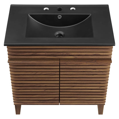 Modway - Render 30" Bathroom Vanity by Modway  Bathroom Vanities Black - EEI-5418-WAL-BLK
