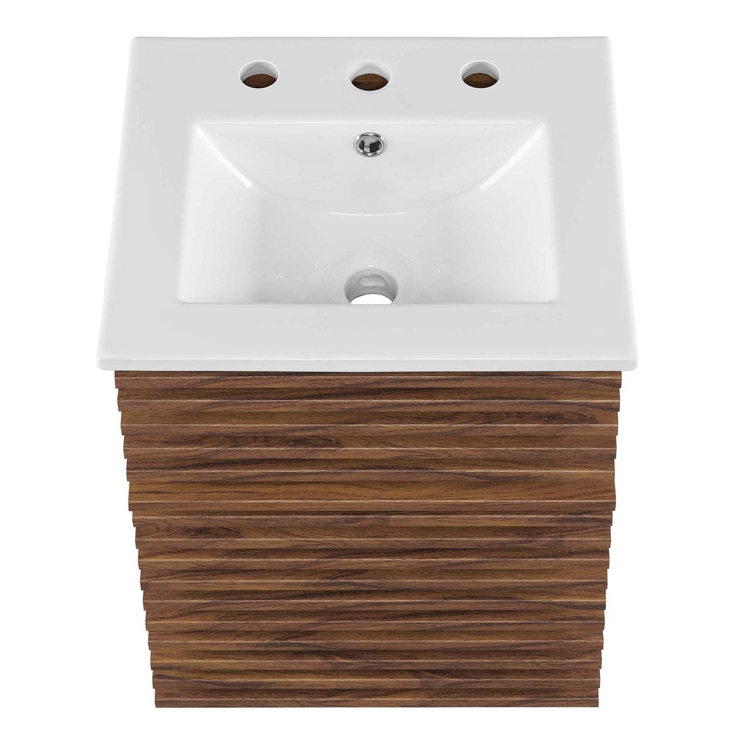 Modway - Render 18" Wall-Mount Bathroom Vanity by Modway  Bathroom Vanities White - EEI-5419-WAL-WHI