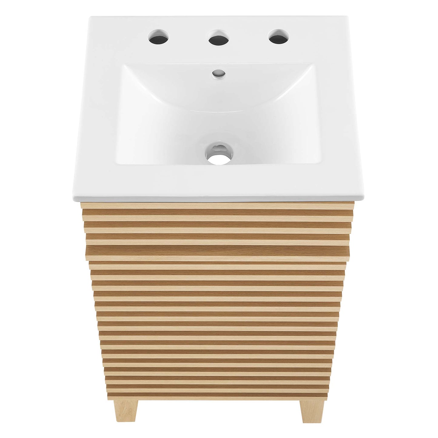 Modway - Render 18" Bathroom Vanity Cabinet by Modway  Bathroom Vanities White - EEI-5420-OAK-WHI