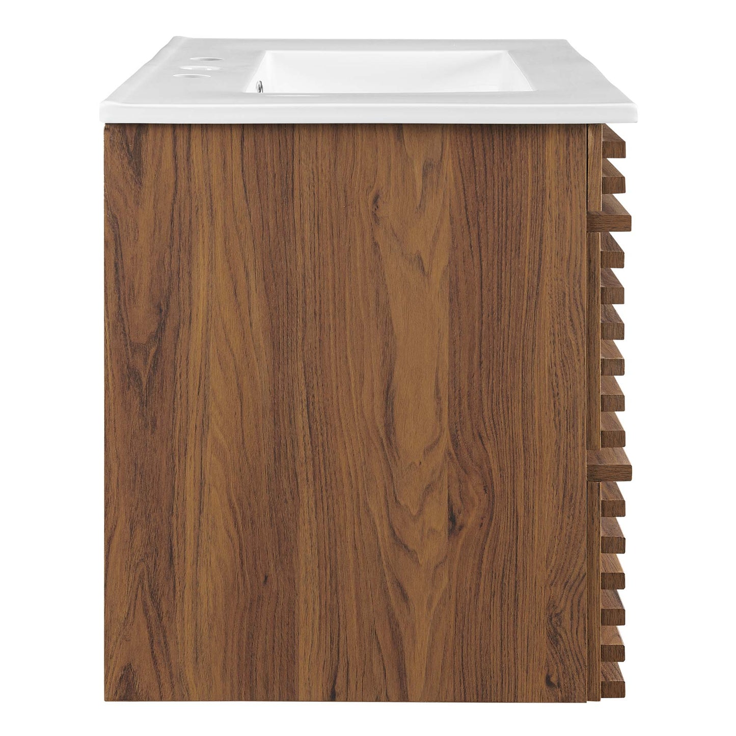 Modway - Render 30" Wall-Mount Bathroom Vanity by Modway  Bathroom Vanities Brown - EEI-5421-WAL-WHI