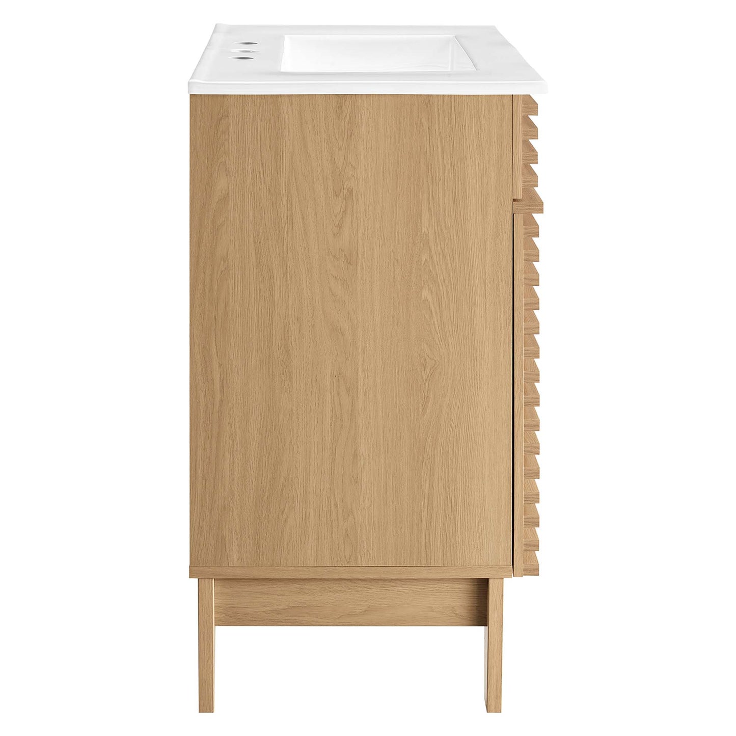 Modway - Render 30" Bathroom Vanity Cabinet by Modway  Bathroom Vanities White - EEI-5422-OAK-WHI