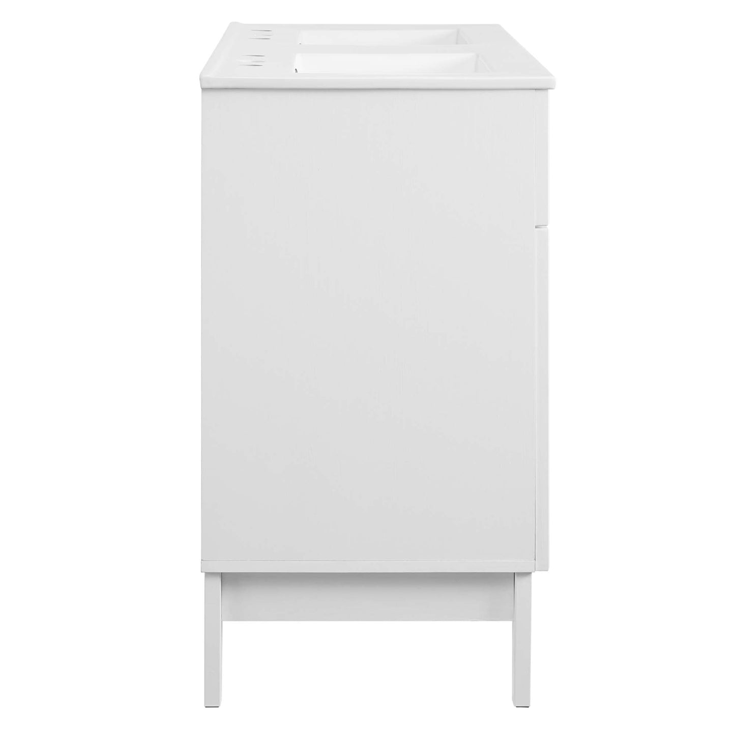 Modway - Isle 48" Double Bathroom Vanity Cabinet by Modway  Bathroom Vanities White - EEI-5428-WHI-WHI