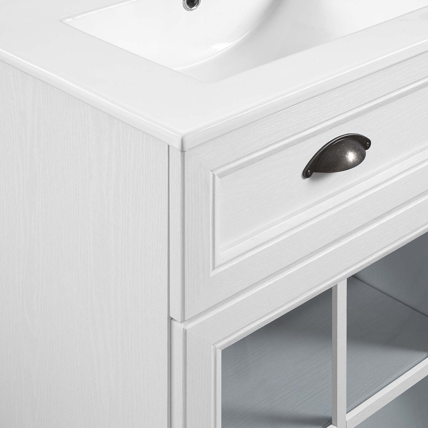 Modway - Isle 48" Double Bathroom Vanity Cabinet by Modway  Bathroom Vanities White - EEI-5428-WHI-WHI