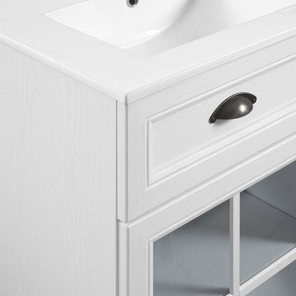 Modway - Isle 48" Double Bathroom Vanity Cabinet by Modway  Bathroom Vanities White - EEI-5428-WHI-WHI