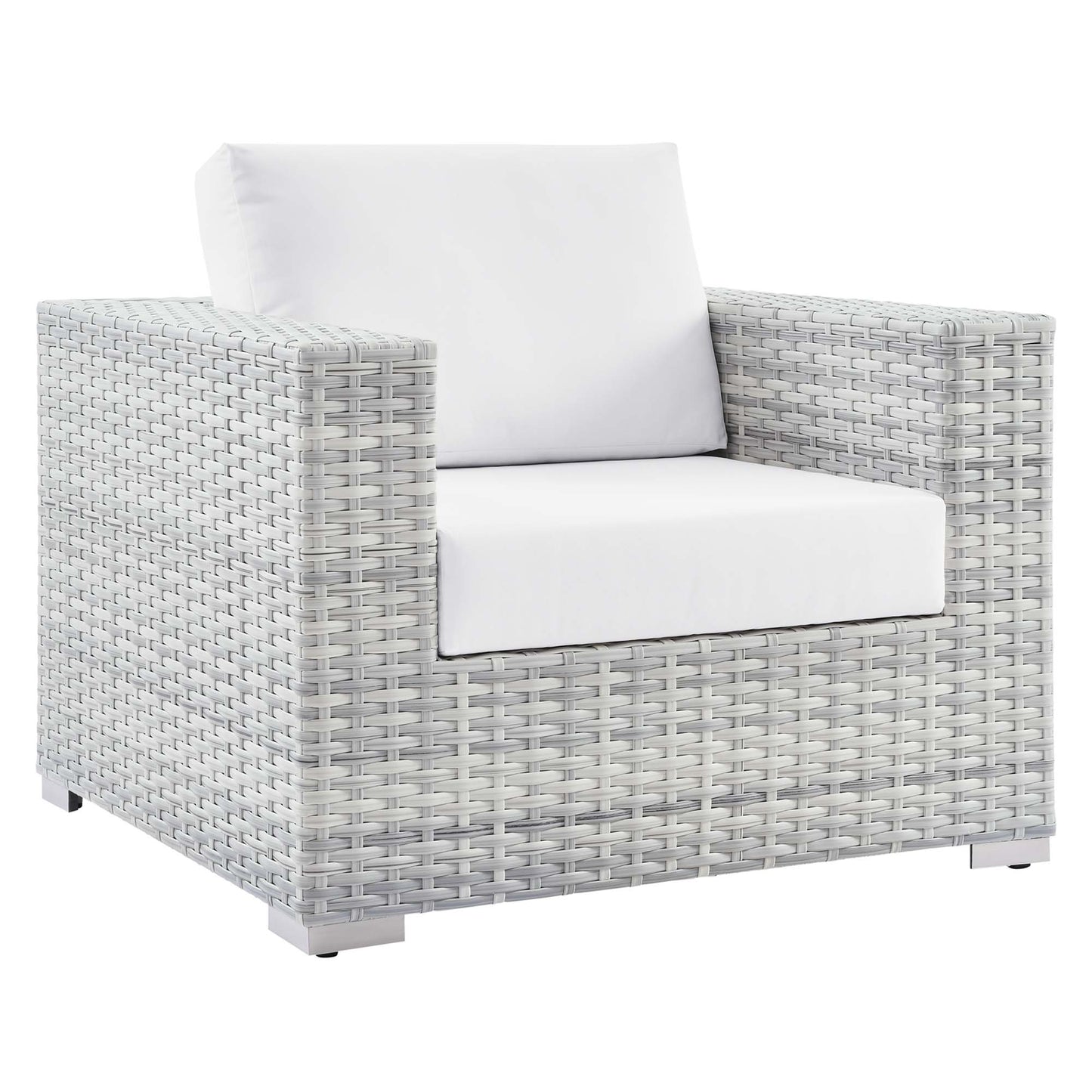 Modway - Convene 3-Piece Outdoor Patio Set by Modway  Outdoor Furniture Sofa Sectionals White - EEI-5444-LGR-WHI