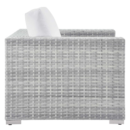 Modway - Convene 3-Piece Outdoor Patio Set by Modway  Outdoor Furniture Sofa Sectionals White - EEI-5444-LGR-WHI