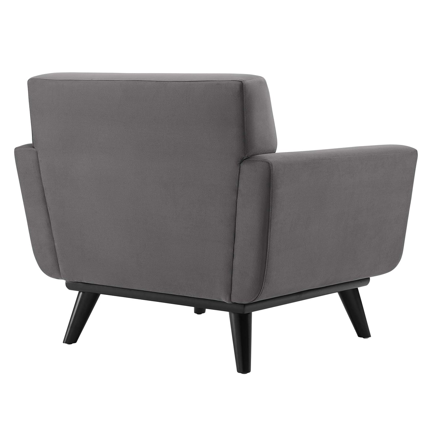 Modway Outlet Engage Channel Tufted Performance Velvet Armchair by Modway  Living Room Furniture Gray - EEI-5457-GRY