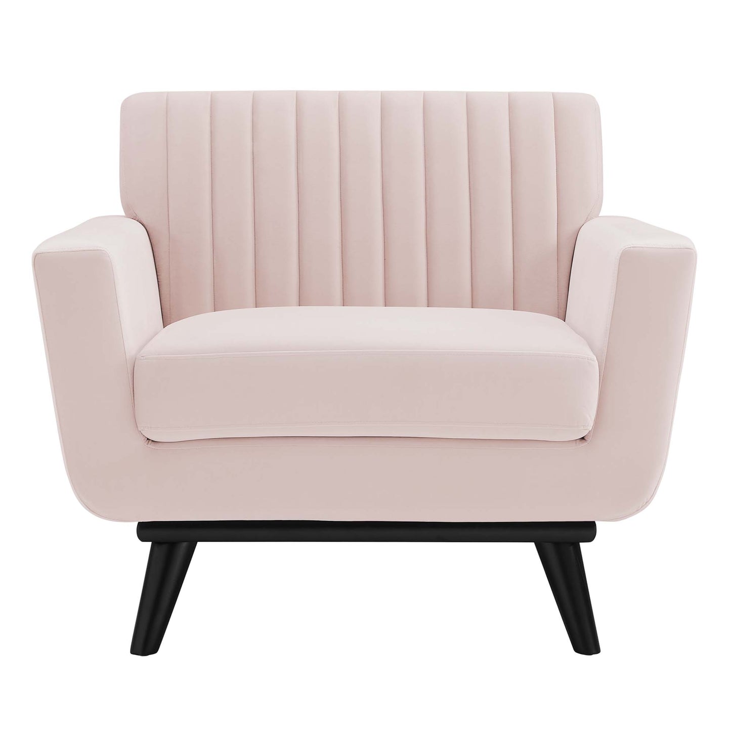 Modway Outlet Engage Channel Tufted Performance Velvet Armchair by Modway  Living Room Furniture Pink - EEI-5457-PNK