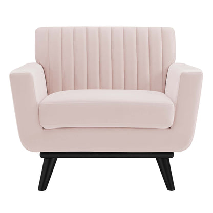 Modway Outlet Engage Channel Tufted Performance Velvet Armchair by Modway  Living Room Furniture Pink - EEI-5457-PNK