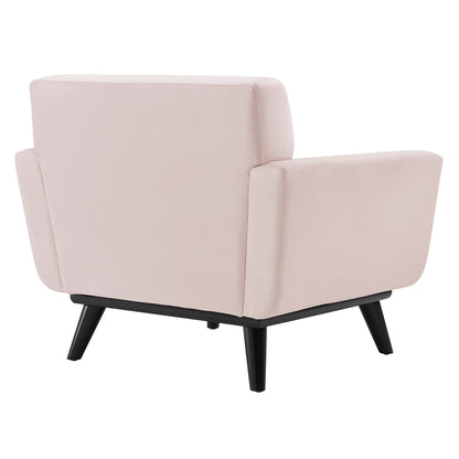 Modway Outlet Engage Channel Tufted Performance Velvet Armchair by Modway  Living Room Furniture Pink - EEI-5457-PNK