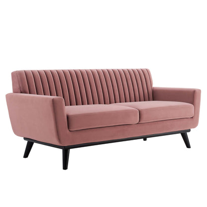 Modway Outlet Engage Channel Tufted Performance Velvet Loveseat by Modway  Living Room Furniture Dusty Rose - EEI-5458-DUS