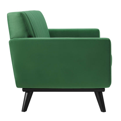 Modway Outlet Engage Channel Tufted Performance Velvet Loveseat by Modway  Living Room Furniture Emerald - EEI-5458-EME