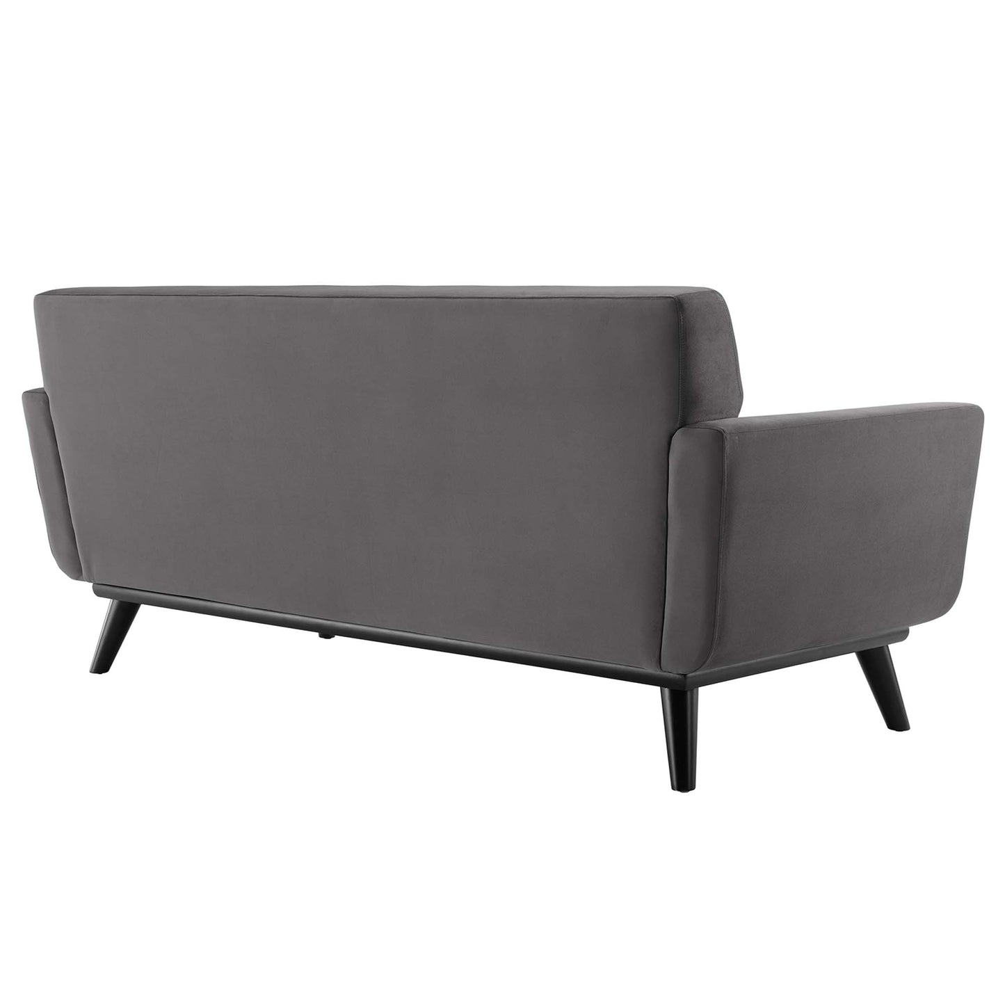 Modway Outlet Engage Channel Tufted Performance Velvet Loveseat by Modway  Living Room Furniture Gray - EEI-5458-GRY