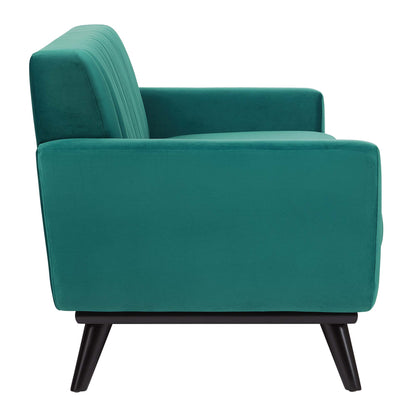 Modway Outlet Engage Channel Tufted Performance Velvet Sofa by Modway  Living Room Furniture Teal - EEI-5459-TEA