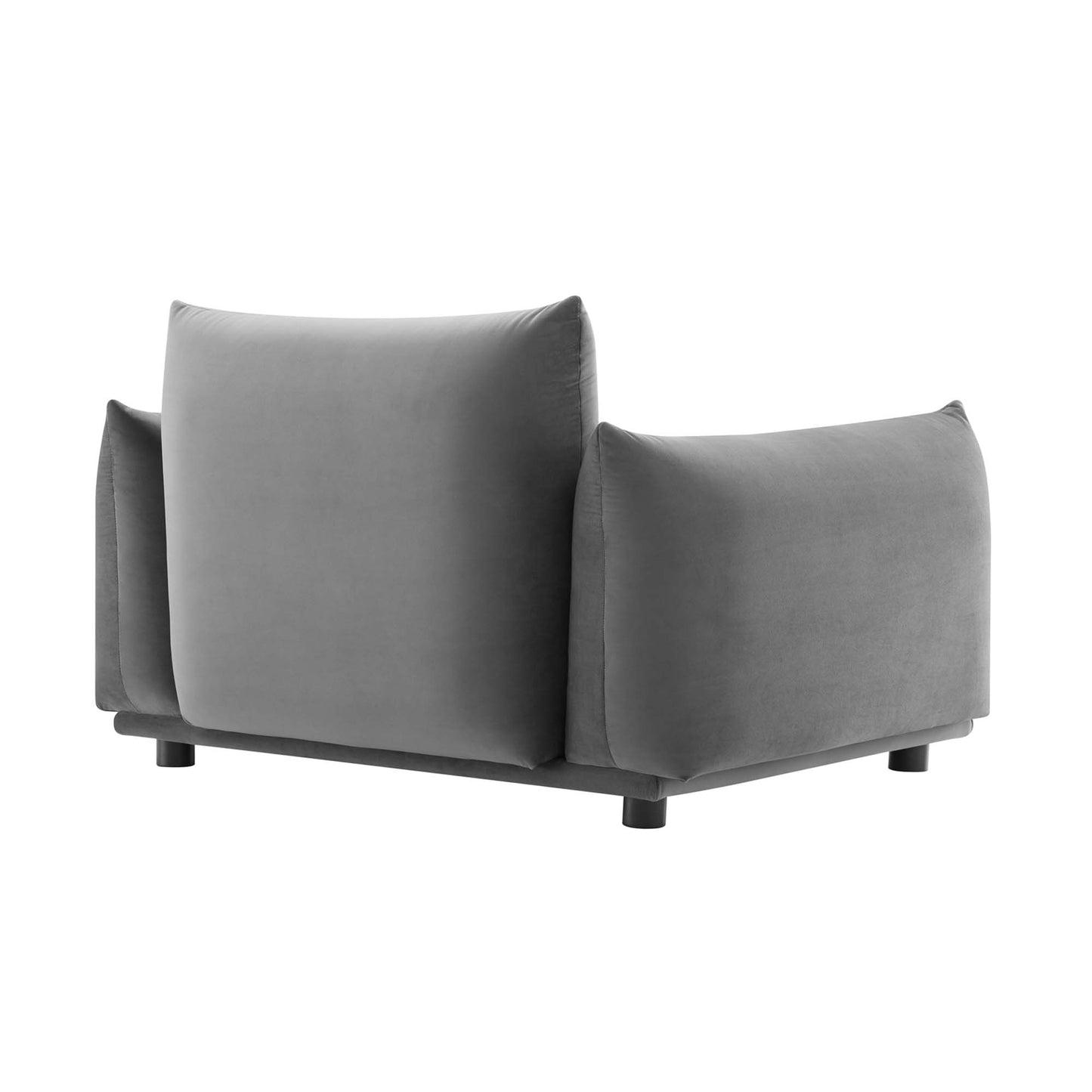 Modway Outlet Copious Performance Velvet Armchair by Modway  Living Room Furniture Gray - EEI-5472-GRY