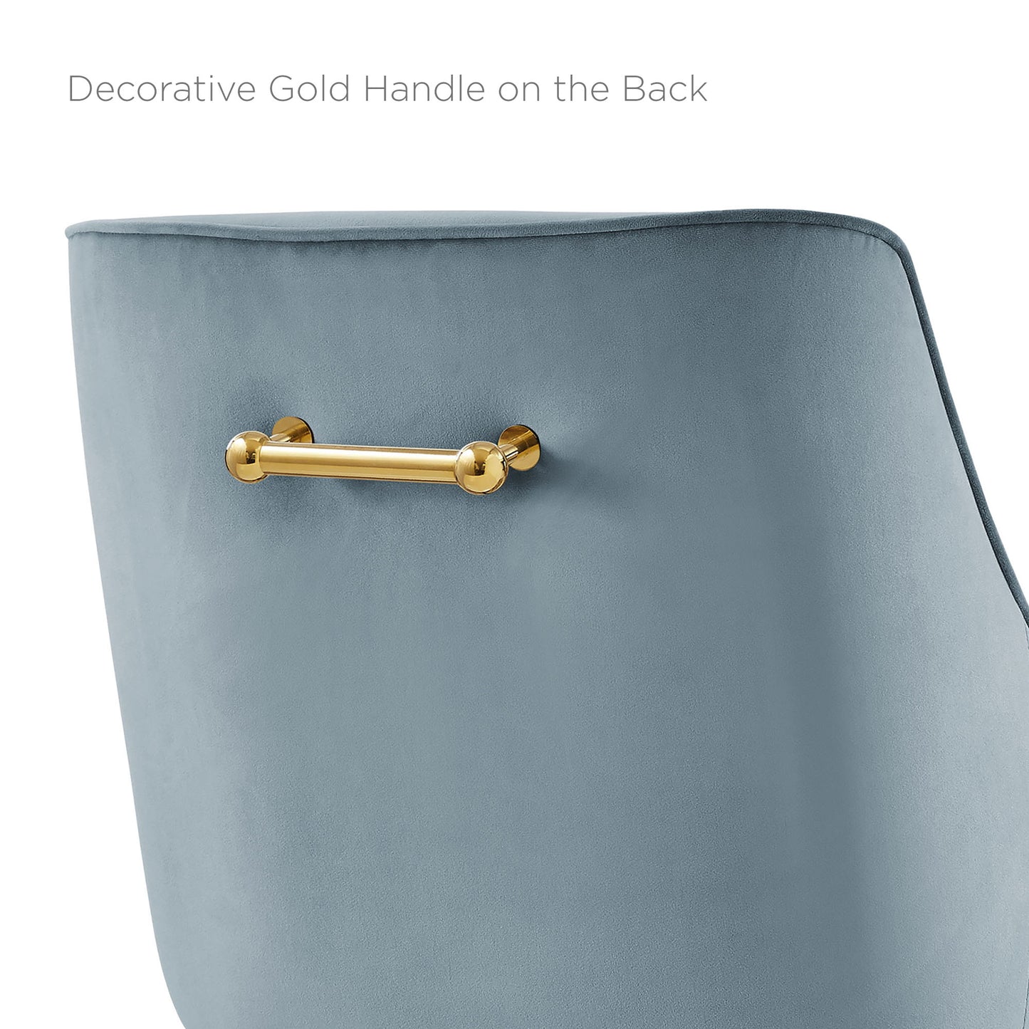 Modway Outlet Discern Performance Velvet Bar Stool by Modway  Bar and Dining Furniture Light Blue - EEI-5473-LBU