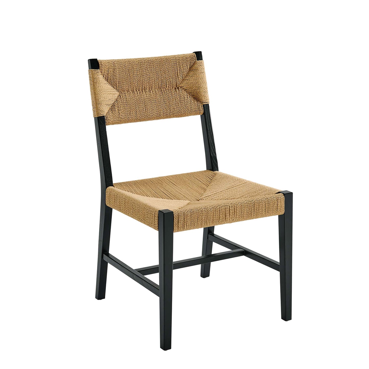 Modway - Bodie Wood Dining Chair by Modway  Bar and Dining Dining Chairs White - EEI-5489-BLK-NAT