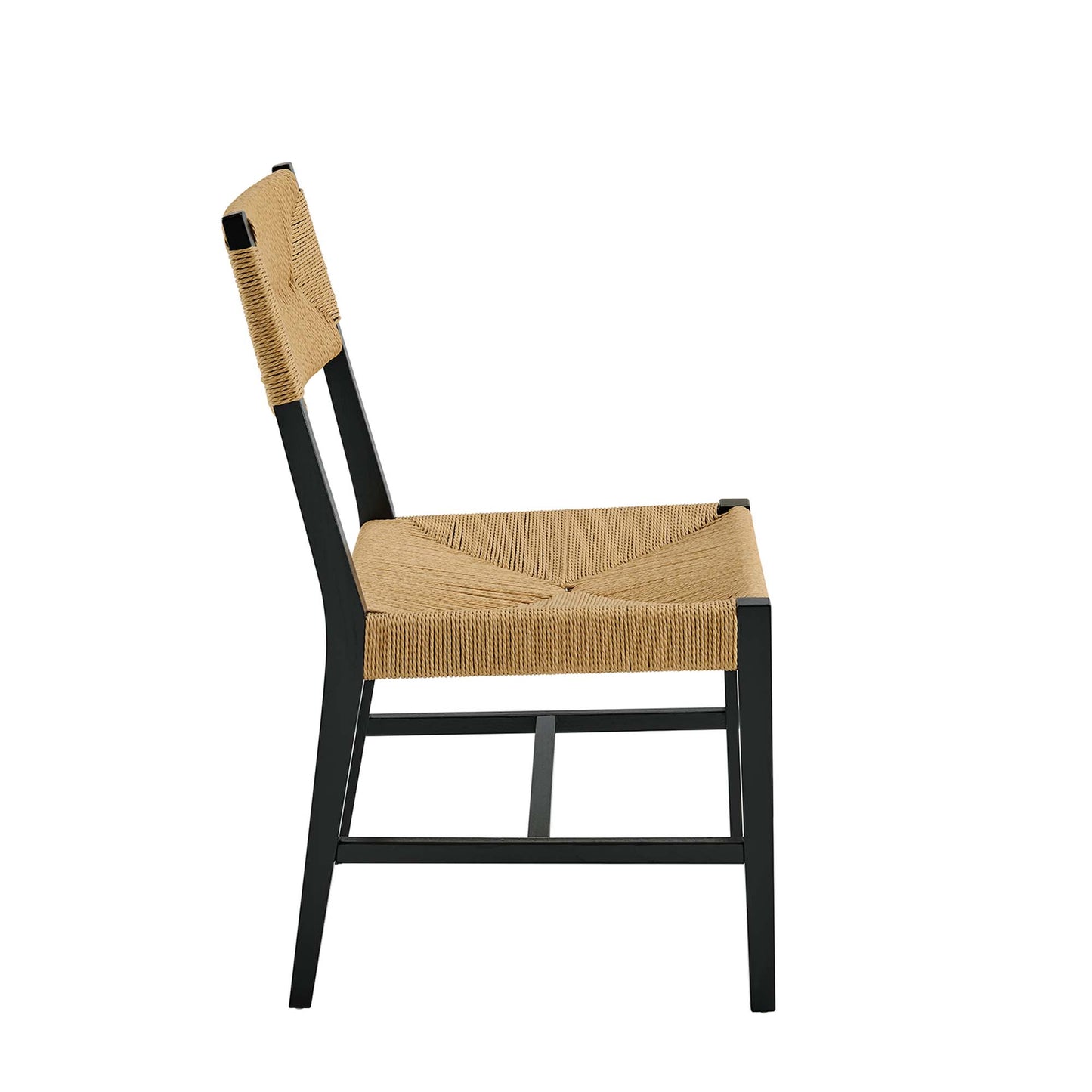 Modway - Bodie Wood Dining Chair by Modway  Bar and Dining Dining Chairs White - EEI-5489-BLK-NAT