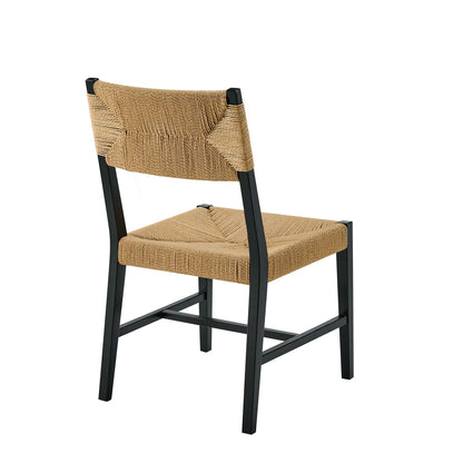 Modway - Bodie Wood Dining Chair by Modway  Bar and Dining Dining Chairs White - EEI-5489-BLK-NAT