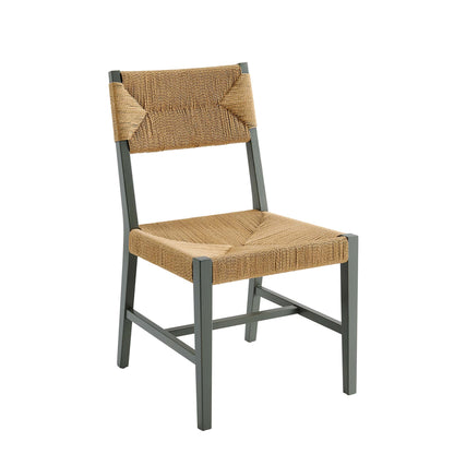 Modway - Bodie Wood Dining Chair by Modway  Bar and Dining Dining Chairs White - EEI-5489-LGR-NAT
