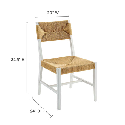 Modway - Bodie Wood Dining Chair by Modway  Bar and Dining Dining Chairs White - EEI-5489-WHI-NAT