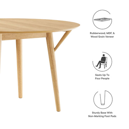 Modway - Gallant 47" Round Dining Table by Modway  Bar and Dining Bar and Dining Tables Brown - EEI-5511-OAK-OAK