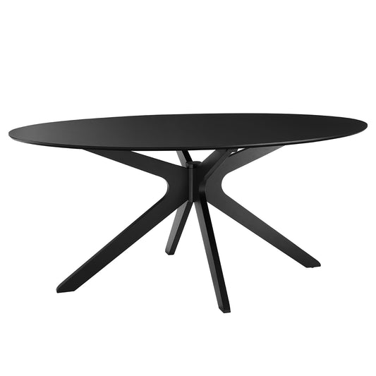 Modway Outlet Traverse 71" Oval Dining Table by Modway  Bar and Dining Furniture Black Black - EEI-5513-BLK-BLK