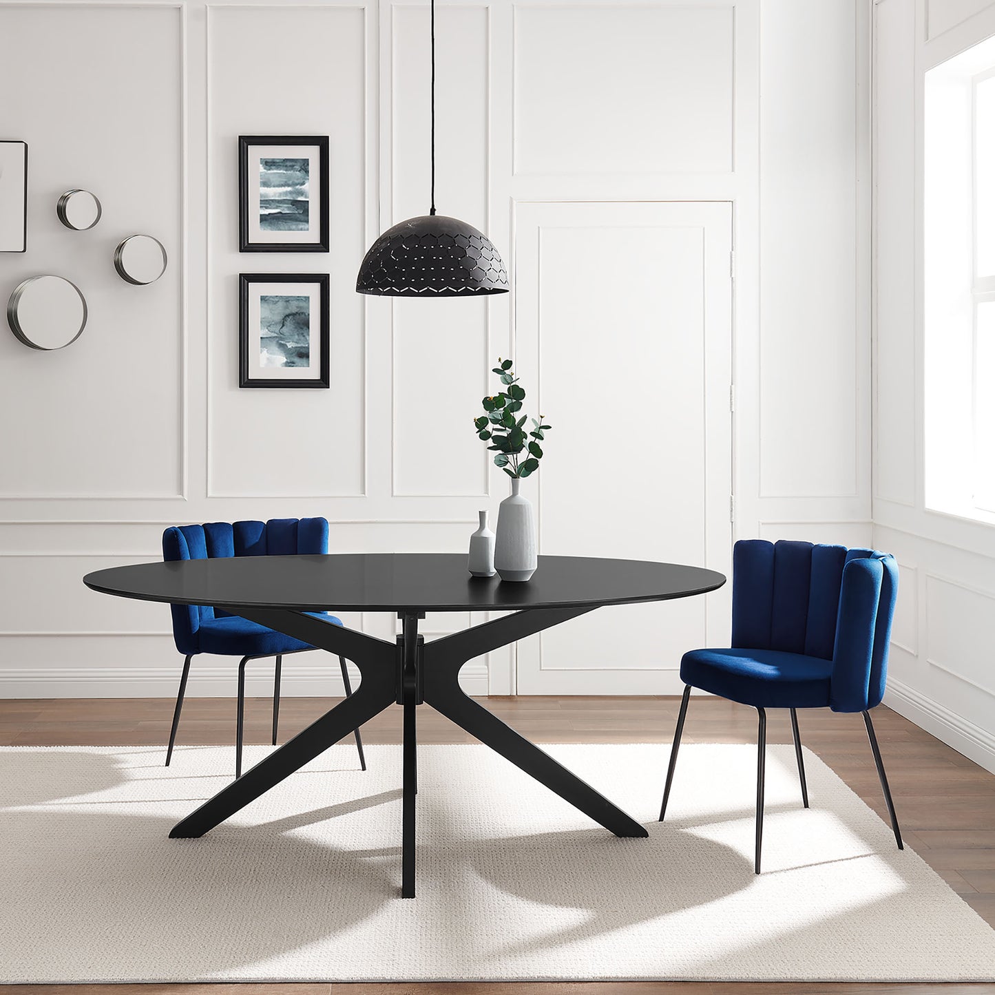 Modway Outlet Traverse 71" Oval Dining Table by Modway  Bar and Dining Furniture Black Black - EEI-5513-BLK-BLK