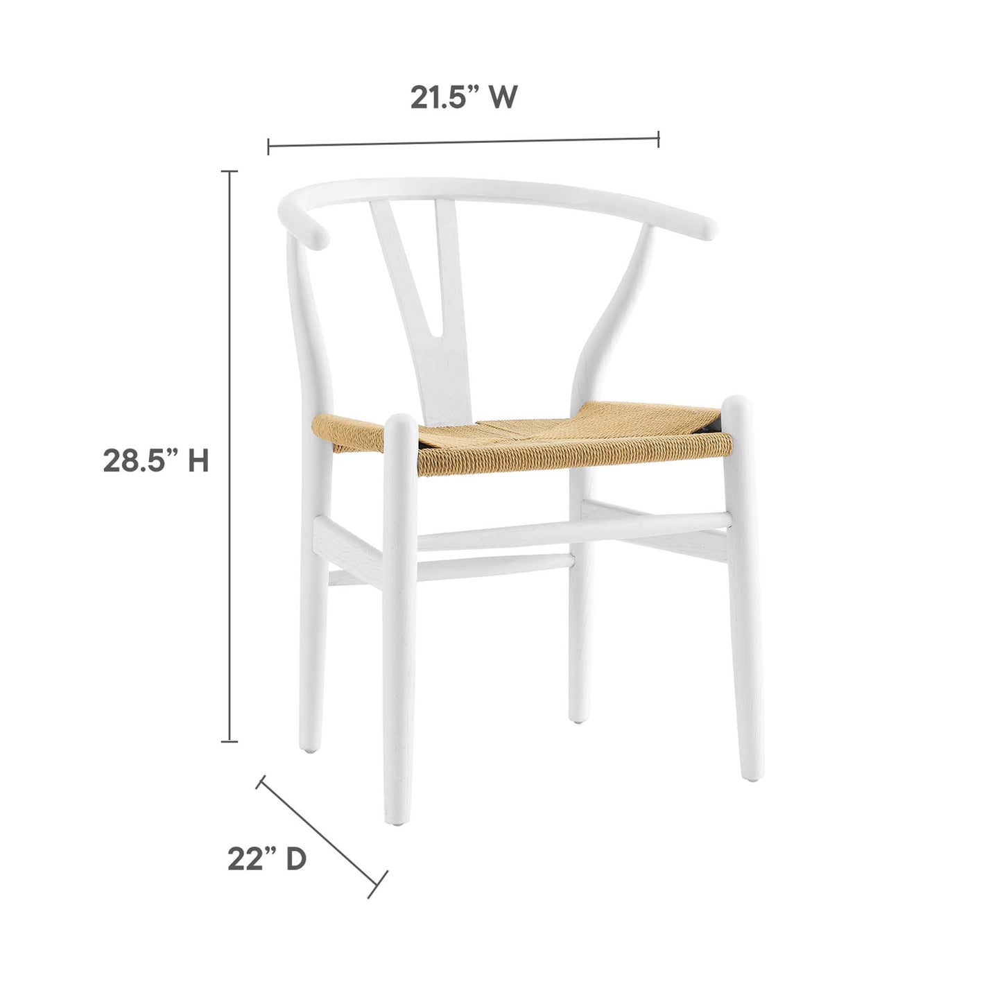 Modway Outlet Amish Dining Wood Armchair by Modway  Bar and Dining Furniture White - EEI-552-WHI
