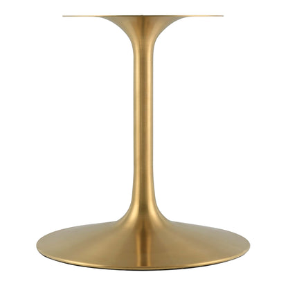 Brown 60-inch oval wood dining table with a smooth wood top.