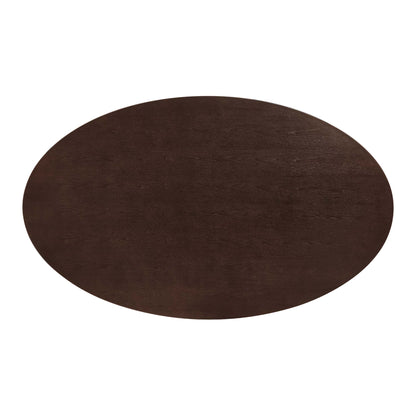Modway Outlet Lippa 78" Oval Wood Dining Table by Modway  Bar and Dining Furniture Gold Cherry Walnut - EEI-5526-GLD-CHE