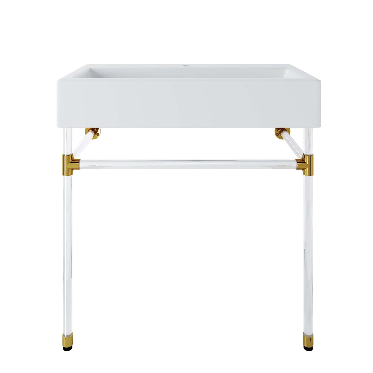 Modway Outlet Redeem 32" Acrylic Wall-Mount Bathroom Vanity by Modway  Bathroom Furniture Clear White - EEI-5539-ACR-WHI