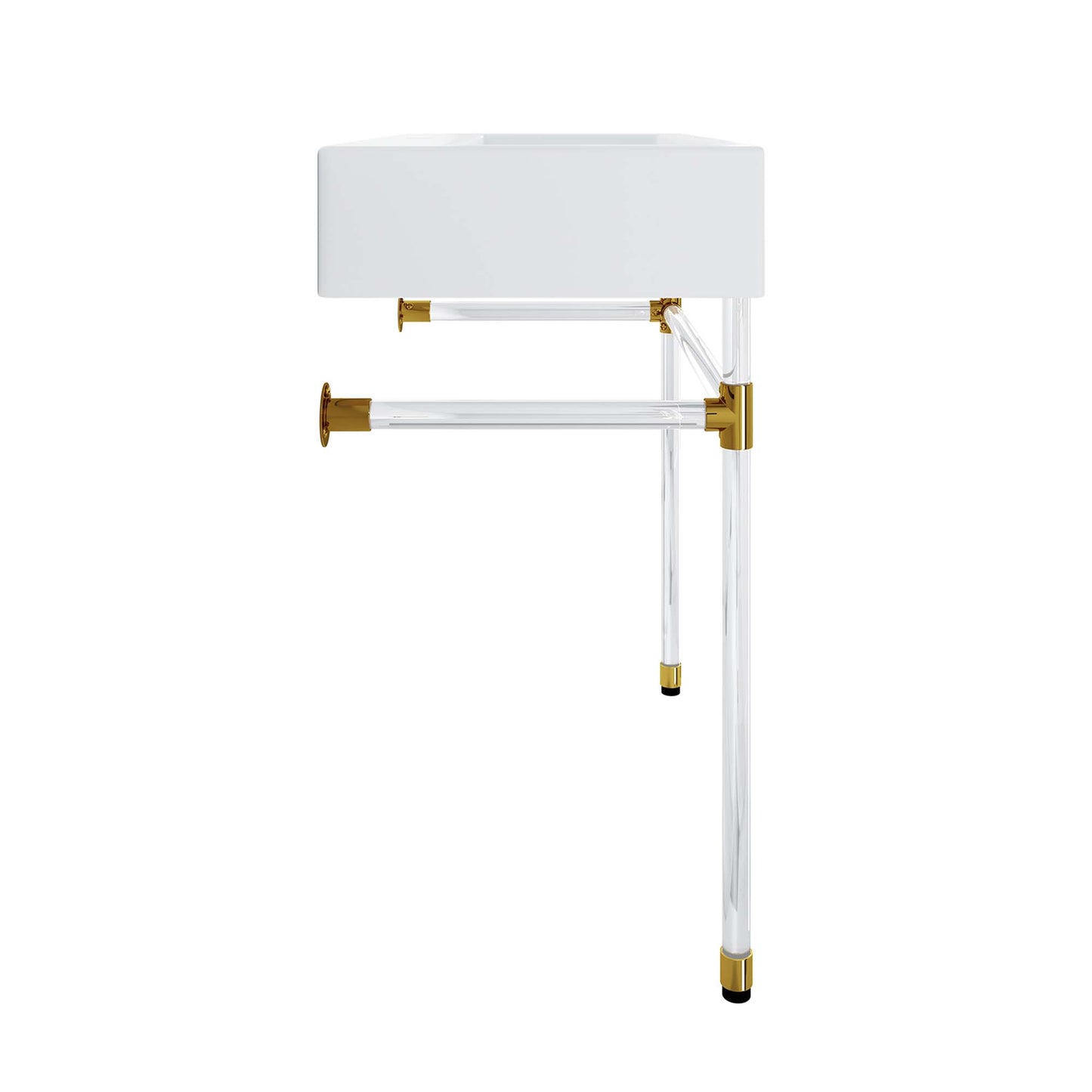 Modway Outlet Redeem 32" Acrylic Wall-Mount Bathroom Vanity by Modway  Bathroom Furniture Clear White - EEI-5539-ACR-WHI