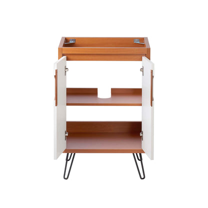 Modway Outlet Energize 24" Bathroom Vanity Cabinet (Sink Basin Not Included) by Modway  Bathroom Furniture Cherry White - EEI-5548-CHE-WHI